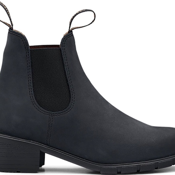 Blundstone BL 1960 Ankle Chelsea Boot Low Heel Black Nubuck Womens AU 7, USW 10 - Picture 3 of 13